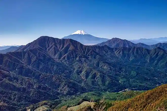 Private guided tour from Kawaguchiko into deep rural Yamanashi with Mt Fuji views, forest landscapes, and mountain valleys in Japan