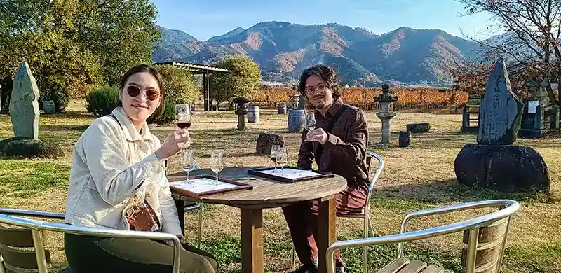 Private wine tasting experience in Koshu Valley Yamanashi Japan